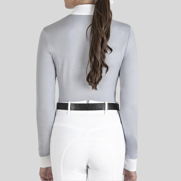 Polo de compétition manches longues femme Equiline Emark