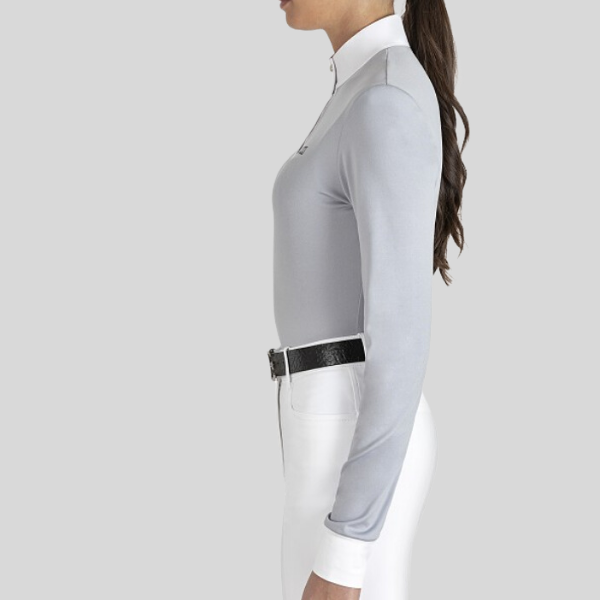 Polo de compétition manches longues femme Equiline Emark