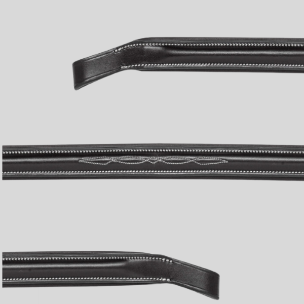 Frontal Plat Rembourré En Cuir Avec Coutures BB0417