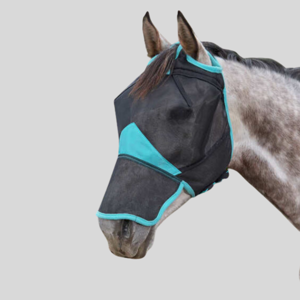 Masque anti-mouches Weatherbeeta ComFiTec Deluxe Fine Mesh avec nez