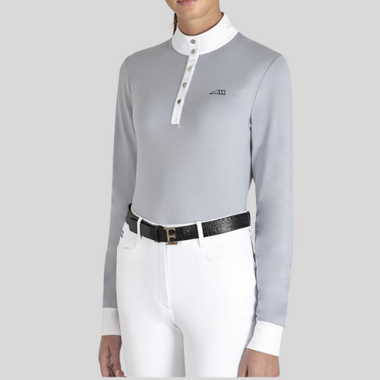 Polo de compétition manches longues femme Equiline Emark